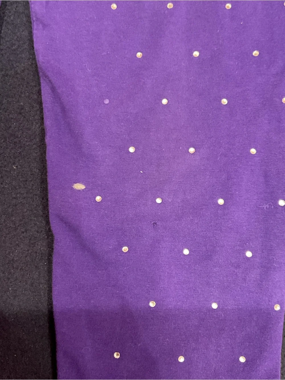 Gap Kids Girls Purple Rhinestone Leggings Size M (6)